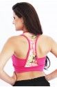 Top suplex  liso com detalhe estampado nas costa